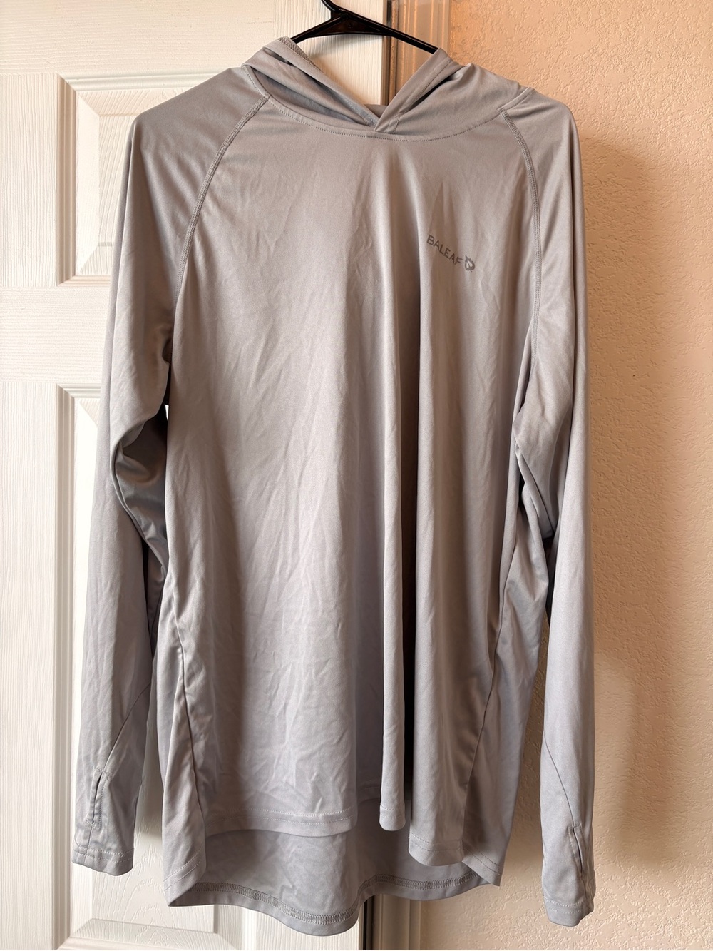 Baleaf Light Gray Long Sleeve Hoodie